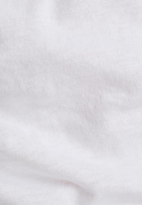 G-STAR - Eyben slim v short sleeve tee - white