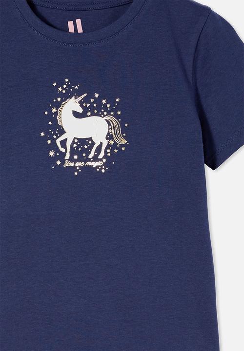 Cotton On - Penelope short sleeve tee - indigo