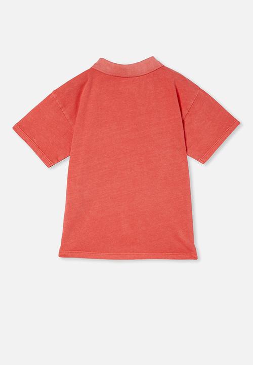 Cotton On - Ziggy polo - burnt orange 