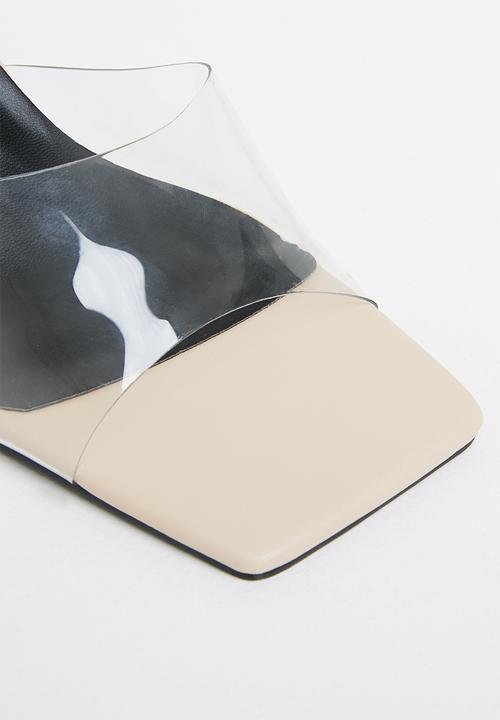 Z_Code_Z - Yaya transparent strap block heel - nude