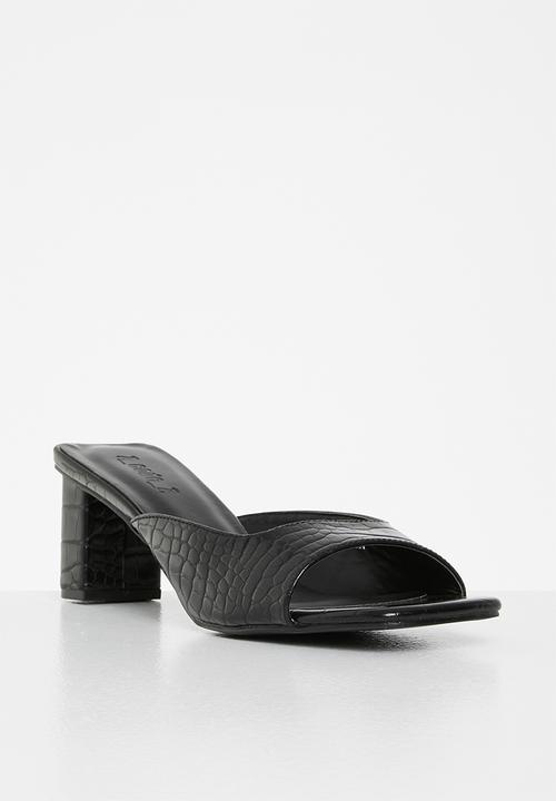 Z_Code_Z - Zaya mule block heel - black