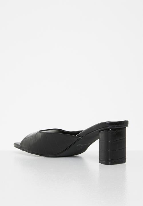 Z_Code_Z - Zaya mule block heel - black