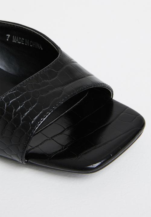 Z_Code_Z - Zaya mule block heel - black