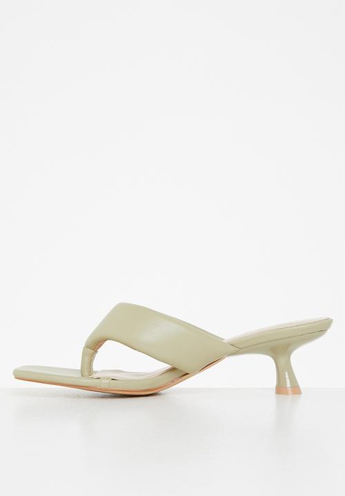Z_Code_Z - Stella toe post kitten heel - sage