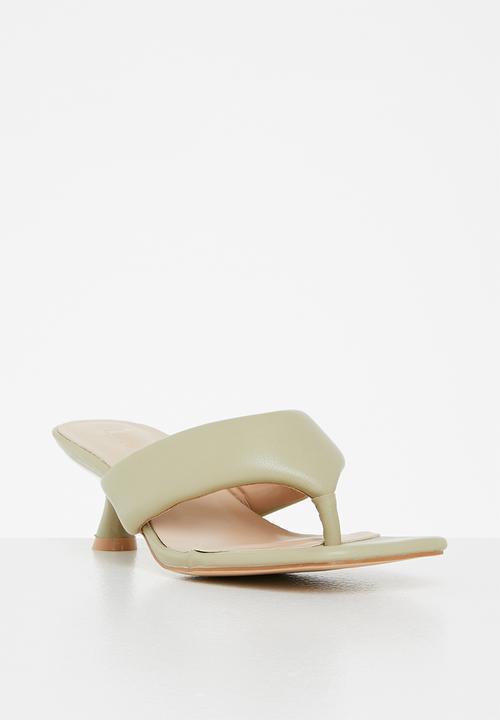 Z_Code_Z - Stella toe post kitten heel - sage