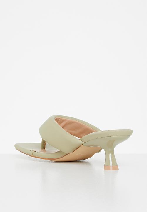 Z_Code_Z - Stella toe post kitten heel - sage