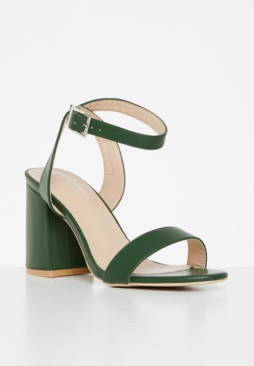 Z_Code_Z - Sophia ankle strap block heel - emerald