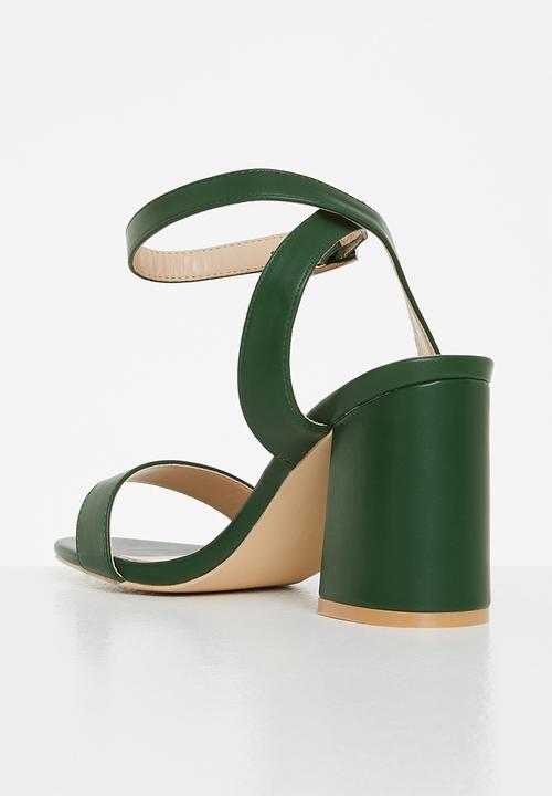 Z_Code_Z - Sophia ankle strap block heel - emerald