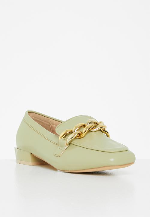 Z_Code_Z - Layla chain detail loafer - sage