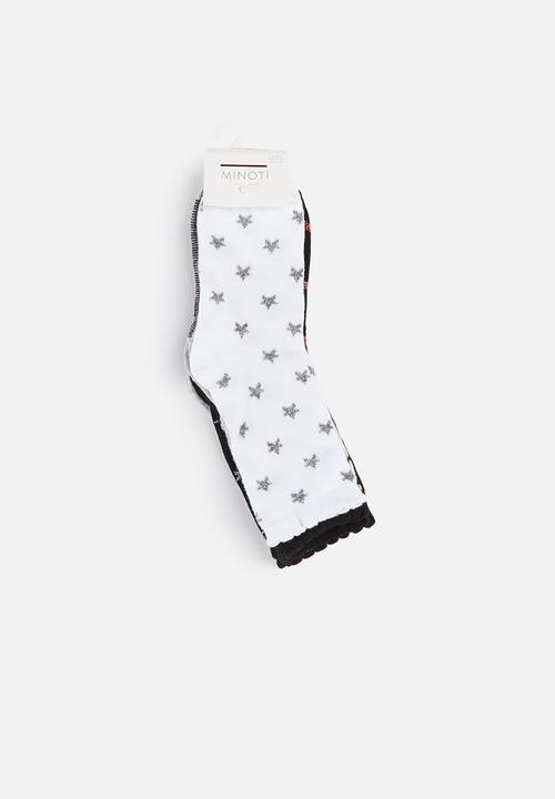 MINOTI - Girls 5 pack stars socks - multi
