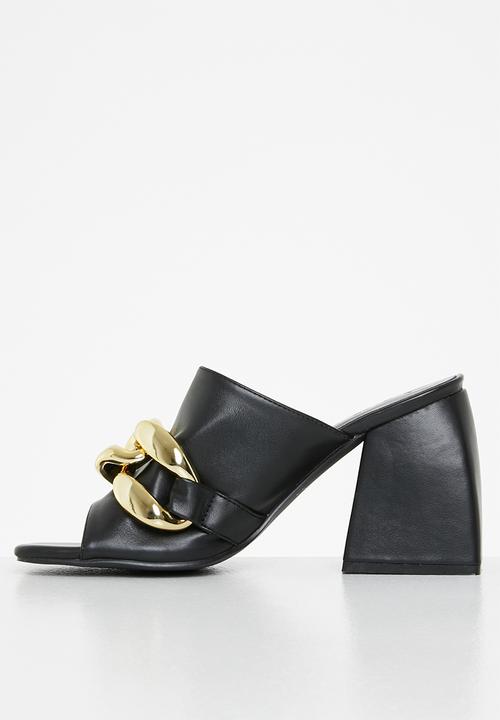 Z_Code_Z - Bonny chunky chain block heel - black