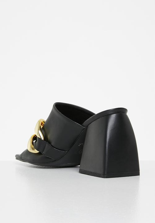 Z_Code_Z - Bonny chunky chain block heel - black