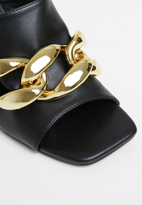 Z_Code_Z - Bonny chunky chain block heel - black