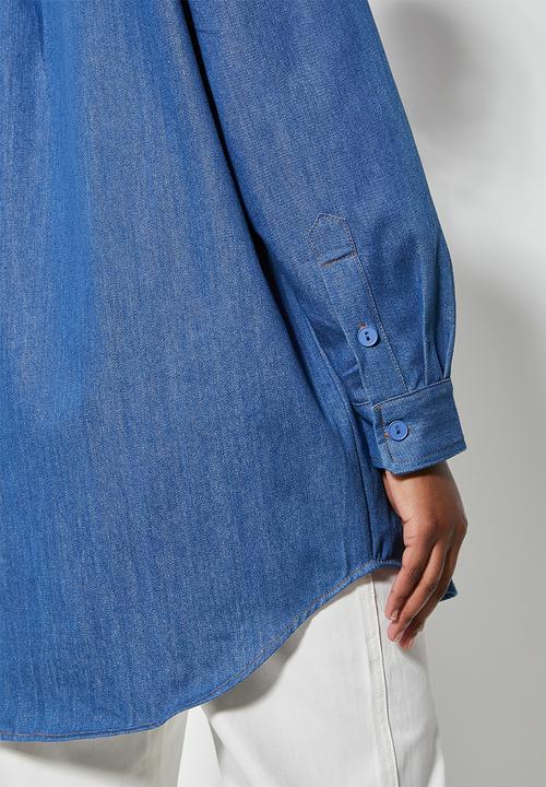 Superbalist - Denim overshirt - mid blue