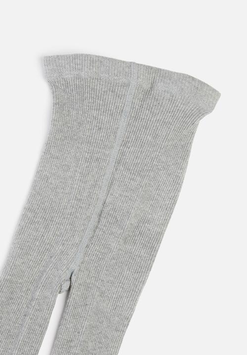 MINOTI - Tween girls ribbed tights - grey