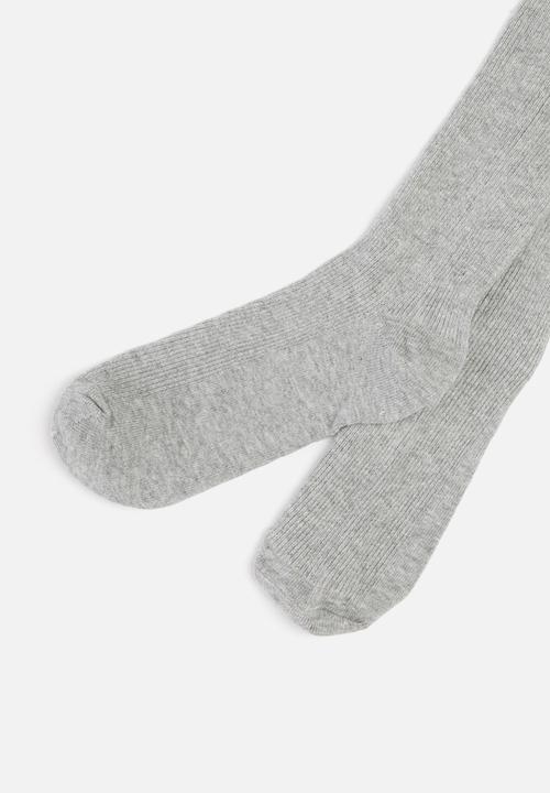 MINOTI - Tween girls ribbed tights - grey