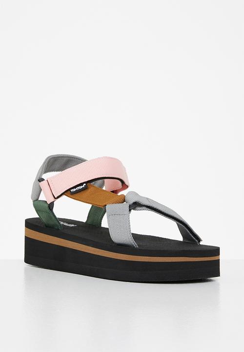 Tom Tom - Colourpop sporty flatform sandal - multi 
