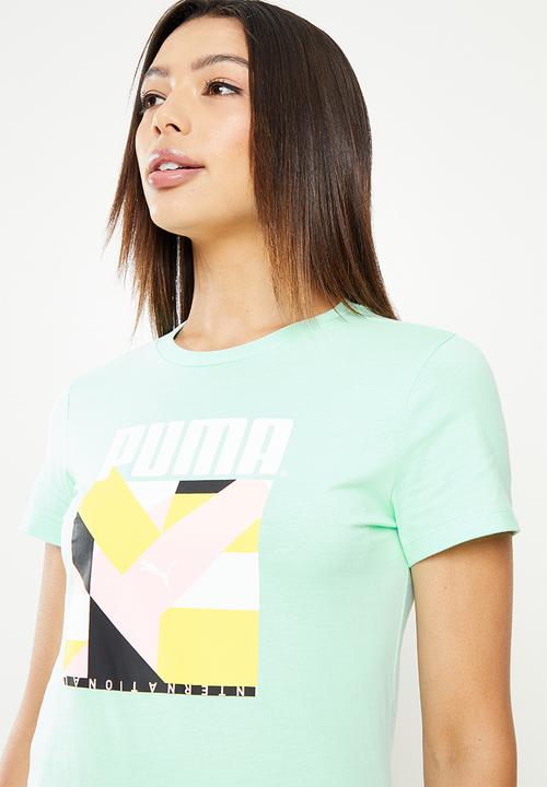 PUMA - As cruiser graphic tee - beach aqua