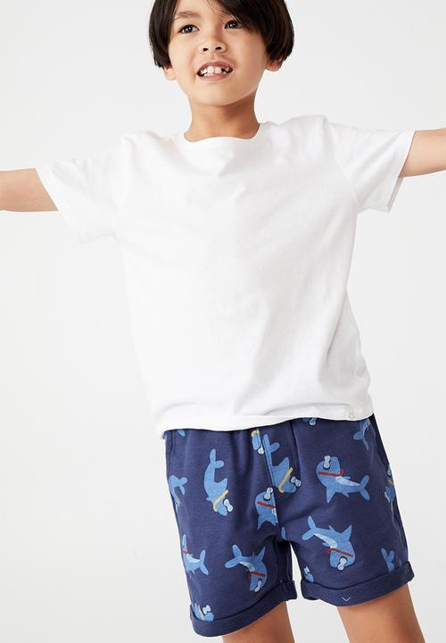Cotton On - Henry slouch short 60/40 - indigo/shark