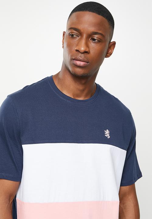 Pringle of Scotland - T-shirt - blue/wht/pink