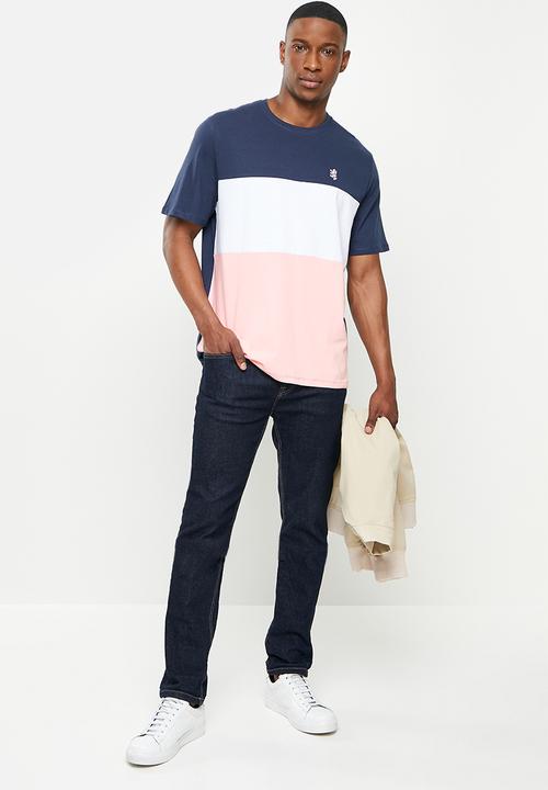 Pringle of Scotland - T-shirt - blue/wht/pink