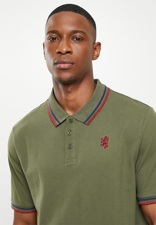 Pringle of Scotland - Core 1up pique golfer - michael - fatigue