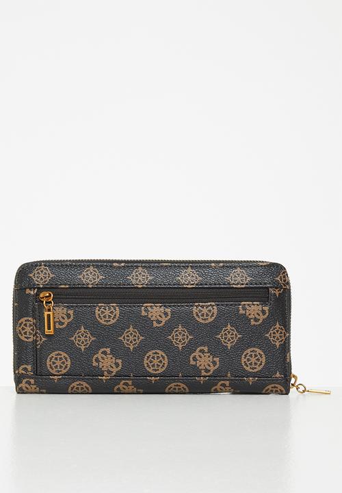 GUESS - Hensely logo slg lrg zip arnd - mocha 