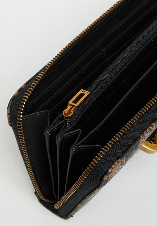 GUESS - Hensely logo slg lrg zip arnd - mocha 