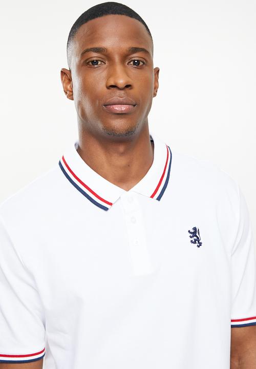 Pringle of Scotland - Core 1up pique golfer - michael - white