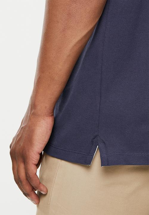 Pringle of Scotland - Core 1up pique golfer - michael - navy