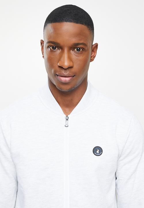 POLO - Scott zip thru sweat - grey