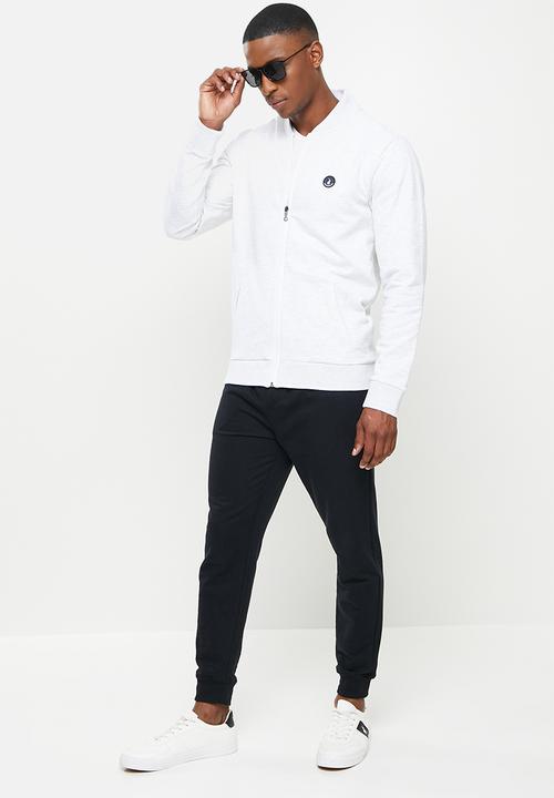 POLO - Scott zip thru sweat - grey