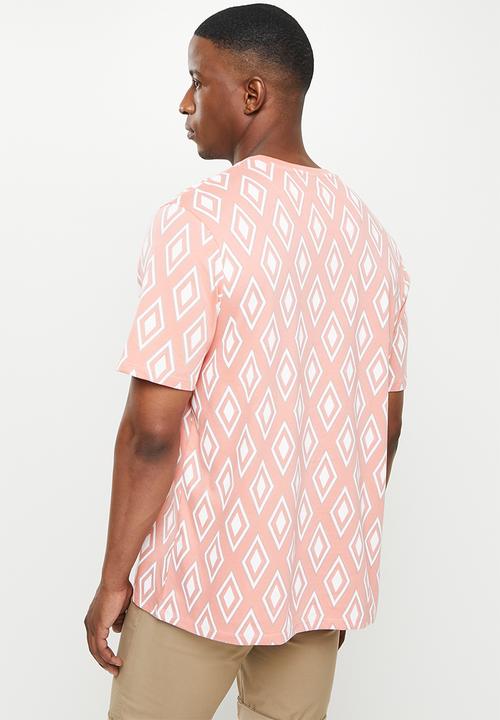 Pringle of Scotland - T-shirt - lt pink/wht