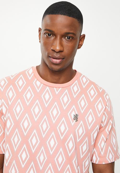 Pringle of Scotland - T-shirt - lt pink/wht