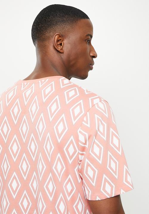 Pringle of Scotland - T-shirt - lt pink/wht
