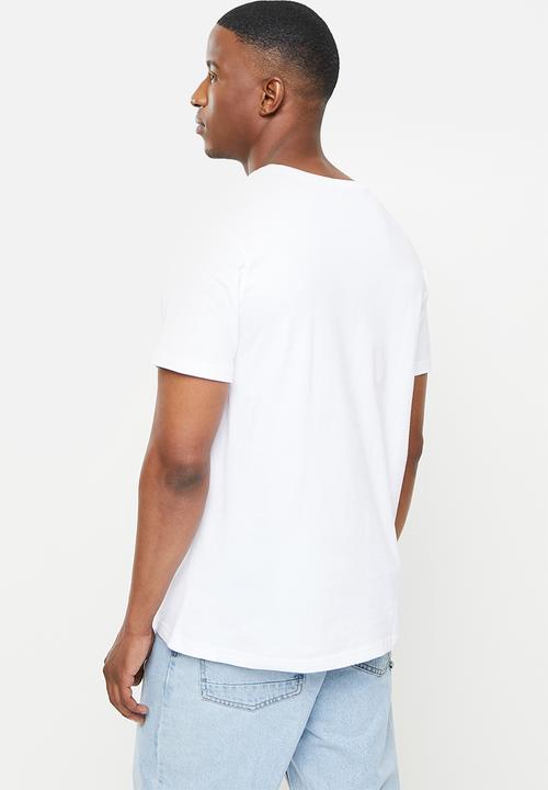 Holmes Bro's - Cheetah café ss tee - white