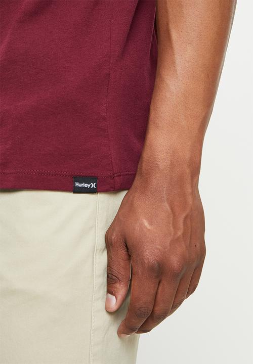Hurley - Evd wsh retro box short sleeve - burgundy
