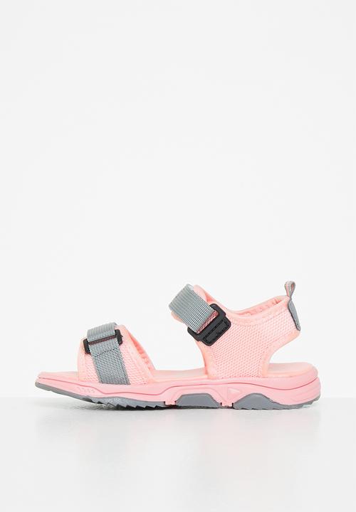 Pop Candy - Boys wjk778 sandal - pink & grey 