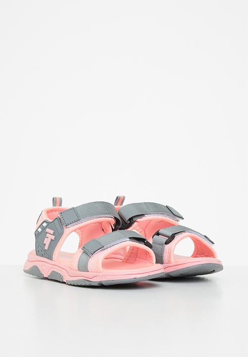Pop Candy - Boys wjk778 sandal - pink & grey 