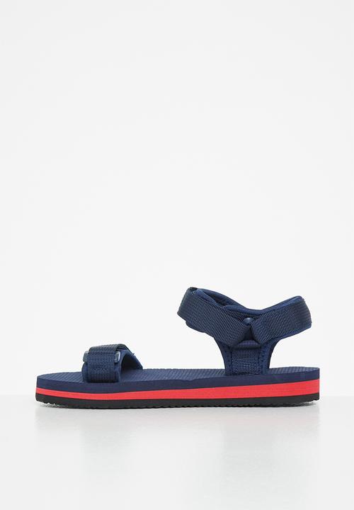 Pop Candy - Boys ttk dream 2 sandal - navy & red