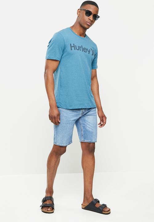 Hurley - Evd wsh oao solid short sleeve - mid-blue