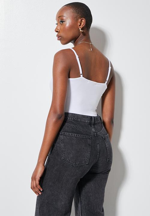 Superbalist - 2-Pack squareneck bodysuit - brown & white