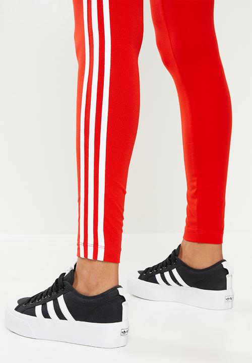 adidas Originals - 3 str tights - red