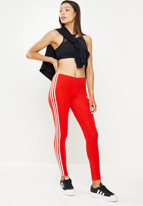 adidas Originals - 3 str tights - red