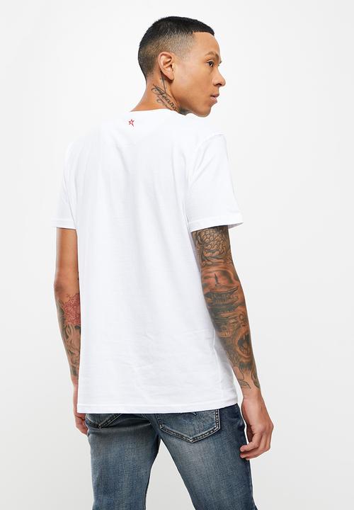 SOVIET - M firmino short sleeve logo tee  - white