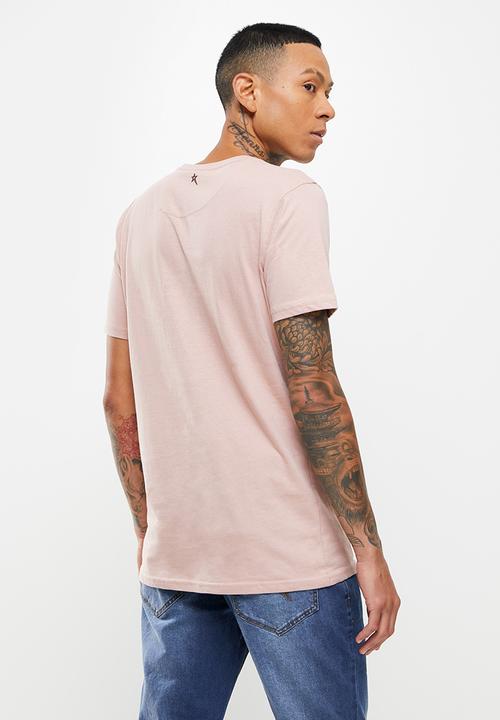 SOVIET - M firmino short sleeve logo tee  - salmon