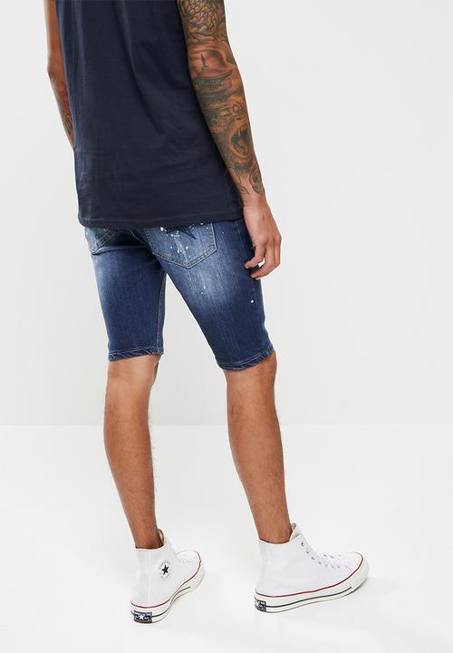 SOVIET - M ambrosio denim short  - dk indigo