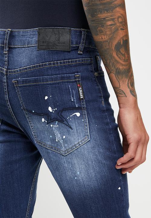 SOVIET - M ambrosio denim short  - dk indigo
