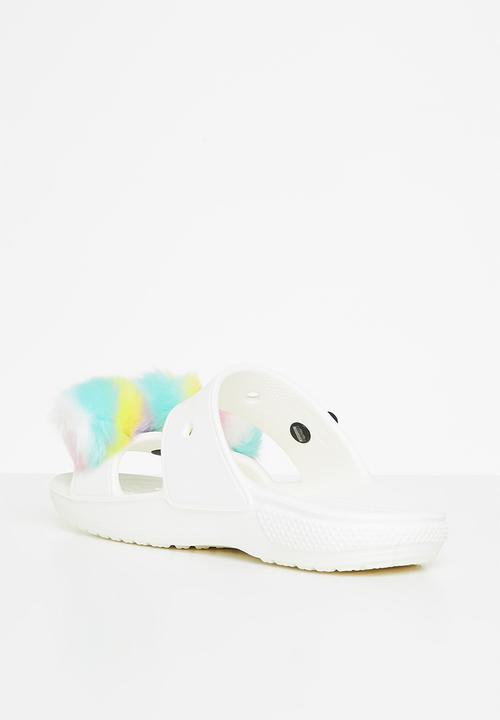 Crocs - Classic crocs fursure sandal - white