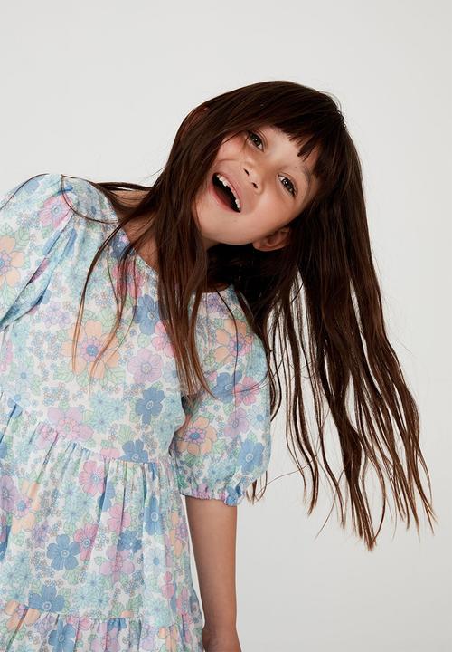 Cotton On - Georgia short sleeve dress - light blue 